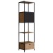 Estante para Livros York 1 Porta 1 Gaveta Vermont/Preto 27914 - Artesano