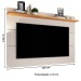 Painel para TV Até 50 Polegadas Vivare New 1 Prateleira Off White/Freijo - Giga Móveis