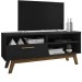 Rack para TV Até 55 Polegadas Santorini 1 Porta Preto - Pnr Móveis