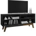 Rack para TV Até 55 Polegadas Santorini 1 Porta Preto - Pnr Móveis