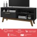 Rack para TV Até 55 Polegadas Santorini 1 Porta Preto - Pnr Móveis