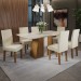 Mesa de Jantar 6 Lugares Milion Seda/Nude/Off White - Viero Móveis