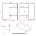 Mesa Escrivaninha de Canto 1 Gaveta Amêndoa Me4169 - Tecno Mobili