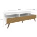 Rack para TV Até 65 Polegadas Paris 3 Portas Branco/Canelado - Fellicci