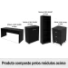 Conjunto Home Office 4 Peças com 1 Mesa, 1 Estante, 1 Gaveteiro e 1 Armário para Escritório Preto - Pnr Móveis