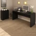 Conjunto Home Office 2 Peças com 1 Mesa e 1 Armário para Escritório Preto -  Pnr Móveis