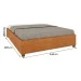 Base de Cama Box Casal Mônaco Cinamomo - Tcil Móveis