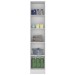 Armário Multiuso 1 Porta 4 Prateleiras Branco 802 - Soluzione