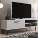Rack para TV Até 43 Polegadas Miami 1 Porta 1 Prateleira Branco - Jcarvalho