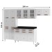Cozinha de Aço Completa Mirage New 14 Portas 3 Gavetas Branco - Telasul