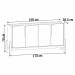 Balcão Buffet Lizz 4 Portas Off White/Cedro 050518 - Casa D
