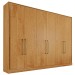 Guarda-Roupa Casal Argos 6 Portas 6 Gavetas 100% Mdf Peroba - Mademarques