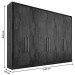 Guarda-Roupa Casal Argos 6 Portas 6 Gavetas 100% Mdf Peroba - Mademarques