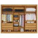 Guarda-Roupa Casal Argos 6 Portas 6 Gavetas Espelhado 100% Mdf Peroba/Off White - Mademarques