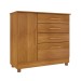 Cômoda Chicago 1 Porta 4 Gavetas Cinamomo 13558 - Tcil Móveis