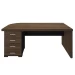 Mesa para Escritório 4 Gavetas Charuto/Preto 006107 - Artany Móveis