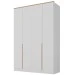 Guarda-Roupa Solteiro Logan 4 Portas 2 Gavetas 100% Mdf Branco/Olmo Italiano - Mambel