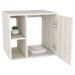 Armário de Banheiro 1 Porta 2 Prateleiras com Espelho Snow 14699 - Compace