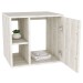 Armário de Banheiro com Cuba e Espelho Soft 1 Porta 2 Prateleiras Snow 13685 - Compace