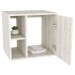 Armário de Banheiro com Cuba e Espelho Soft 1 Porta 2 Prateleiras Snow 13686 - Compace