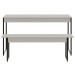 Mesa de Madeira Tub com 1 Banco Branco Chess/Preto - Compace