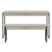 Mesa de Madeira Tub com 1 Banco Snow/Preto - Compace
