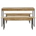 Mesa de Jantar 4 Lugares Tub Carvalho/Preto - Compace