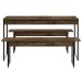 Mesa de Jantar 4 Lugares Tub Carvalho Dark/Preto - Compace