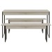 Mesa  de Jantar 4 Lugares Tub Snow/Preto - Compace