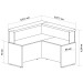 Mesa Tamburato Atendimento Ii Charuto/Preto - Artany Moveis