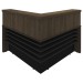 Mesa Tamburato Atendimento Ii Charuto/Preto - Artany Moveis