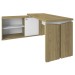 Escritório Completo Home Office 1 Porta 2 Gavetas Olmo/Branco - Artany Móveis