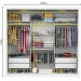 Guarda-Roupa Casal 3 Portas de Correr com Espelho 4 Gavetas Isabela Luxo Branco - Carioca Móveis