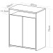 Escritório Completo Home Office 2 Portas 8 Nichos Preto - Artany Móveis