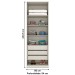 Guarda-Roupa Solteiro Modulado Predileto 2 Portas 3 Gavetas com Espelho Areia Hp/Jequitiba - Henn