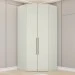 Guarda-Roupa Solteiro Modulado de Canto Predileto 2 Portas Areia Hp - Henn