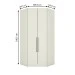 Guarda-Roupa Solteiro Modulado de Canto Predileto 2 Portas Areia Hp - Henn
