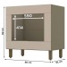 Armário de Cozinha para Forno de Embutir évelin Duna/Cristal - Henn