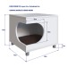 Mesa de Cabeceira Pet com Almofada Pet003 Branco - Completa Móveis
