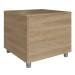 Mesa de Cabeceira Pet com Almofada Pet003 Oak/Branco - Completa Móveis