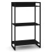 Estante para Livros Industrial Aço 3 Prateleiras ônix/Preto - Panorama Móveis