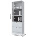 Torre Quente Nova York 2 Portas 2 Gavetas Ci351 Branco Hp - Henn