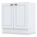Armário de Cozinha Nova York 2 Portas 1 Prateleira Branco Hp - Henn