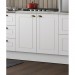 Armário de Cozinha Nova York 2 Portas 1 Prateleira Branco Hp - Henn