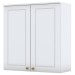 Armário Aéreo Cozinha 80 Cm Nova York 2 Portas 2 Prateleiras Branco Hp - Henn