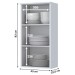 Armário Aéreo Cozinha Nova York 1 Porta 2 Prateleiras Branco Hp - Henn