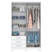 Guarda-Roupa Solteiro City 4 Portas 3 Gavetas Branco - Henn