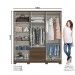 Guarda-Roupa Casal City 6 Portas 3 Gavetas Castanho Hp - Henn