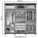 Guarda-Roupa Casal Colin 6 Portas 3 Gavetas Off White/Nature - Henn