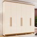 Guarda-Roupa Casal Colin 6 Portas 3 Gavetas Off White/Nature - Henn